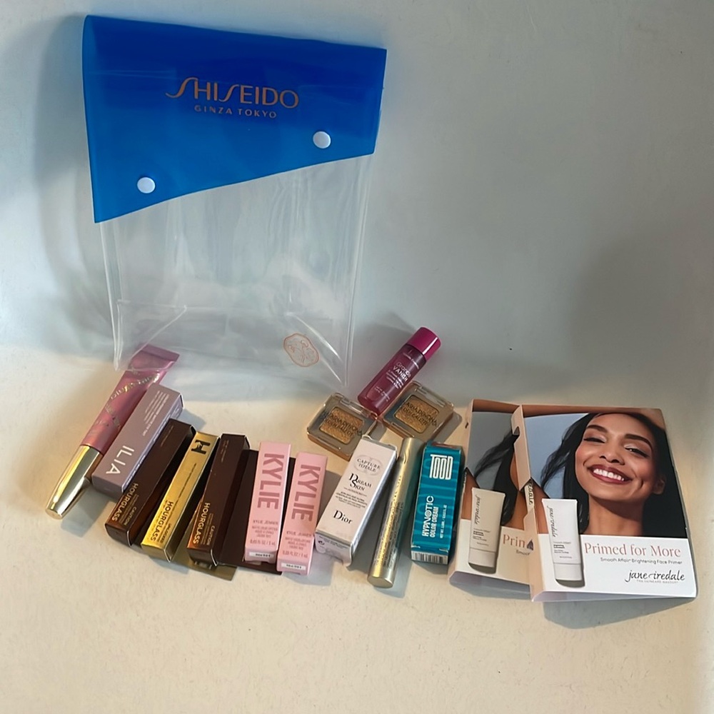 15 piece makeup set minis  full size tarte double duty blush tape, Kylie